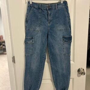 SO Women's Blue Cargo Joggers